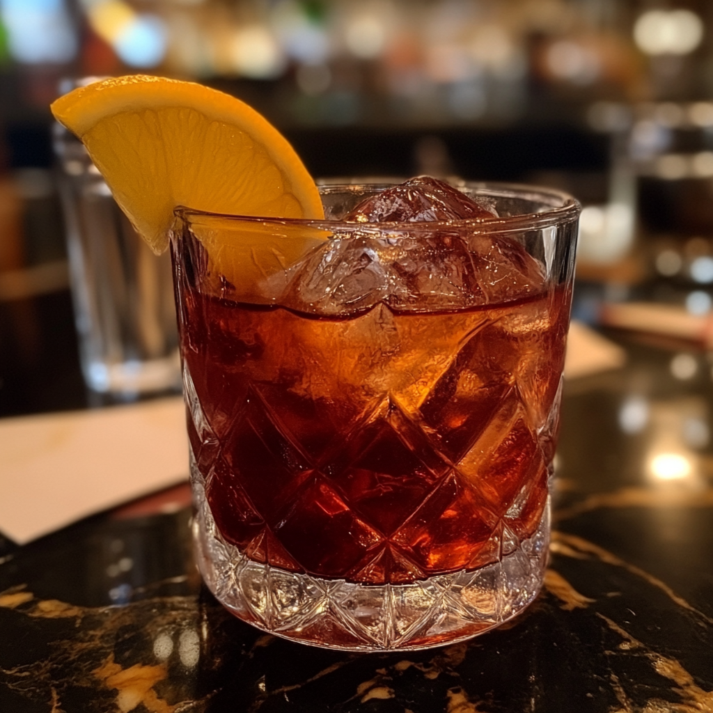 a photo of a negroni with perro desterrado craft gin